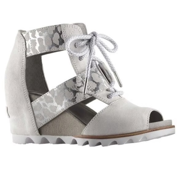 Sorel Joanie Lace Wedge Sandal - Picture 1 of 9